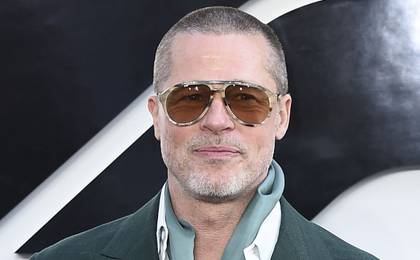 Brad Pitt on the red carpet in 2025