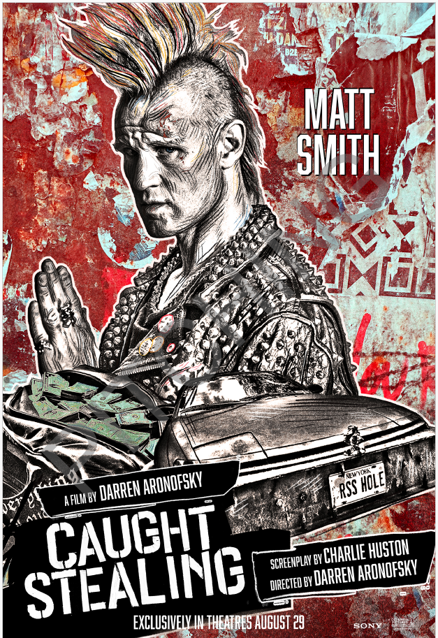 Pôster de personagem de Matt Smith para pego roubando