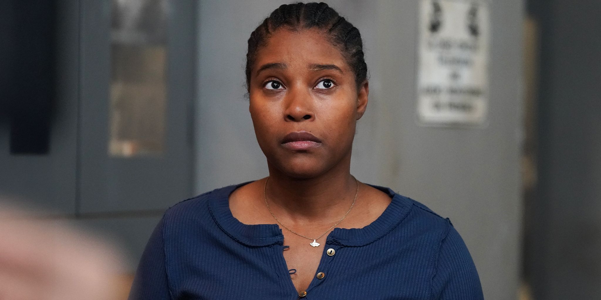 Toya Turner's Kiana Cook looking stressed in Chicago P.D.