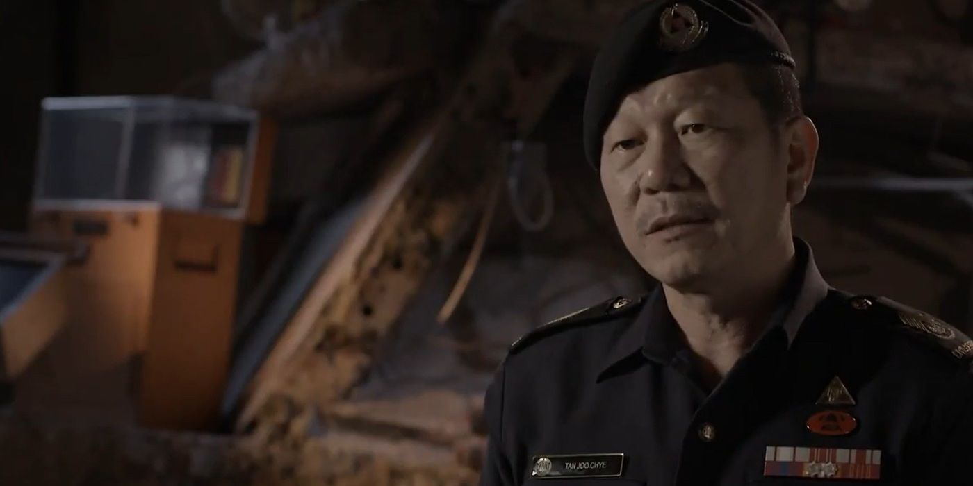 An official talking about hotel new world collapse in Days of disaster.