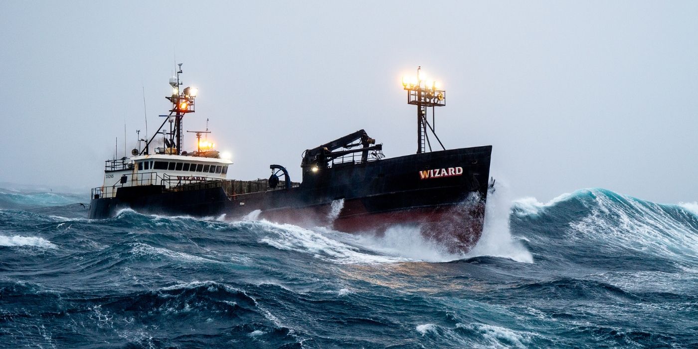 F/V Wizard at sea during 'Deadliest Catch' Season 21.