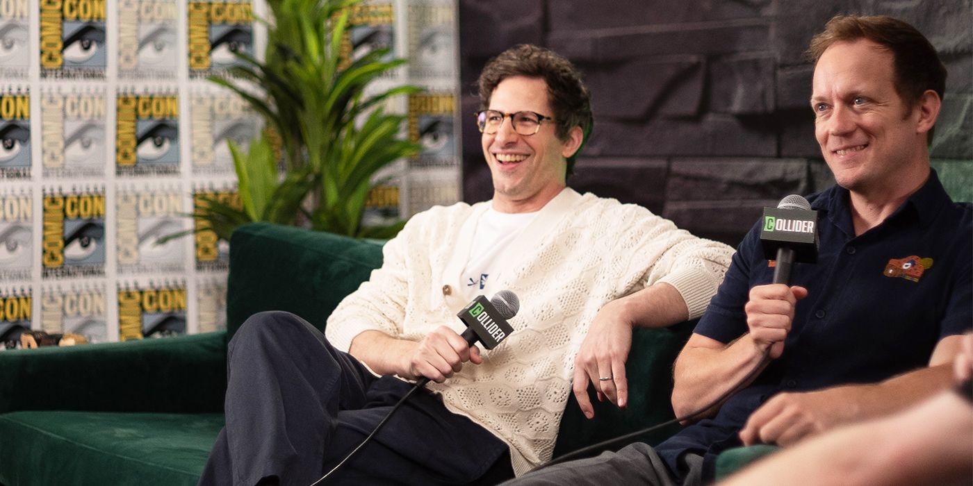 Andy Samberg and Neil Campbell at SDCC 2025 for Digman