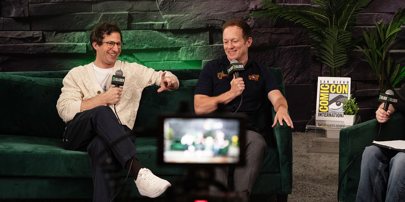 Andy Samberg and Neil Campbell at SDCC 2025 for Digman