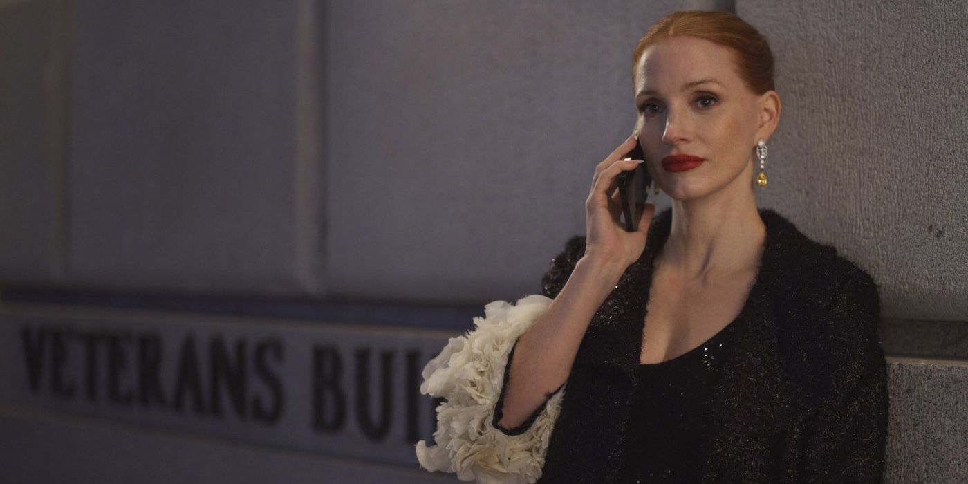 Jessica Chastain as Jennifer on the phone in Dreams 