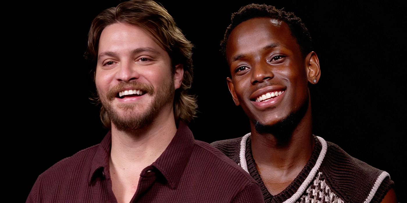 Custom image of Luke Grimes and Micheal Ward for Eddington interview
