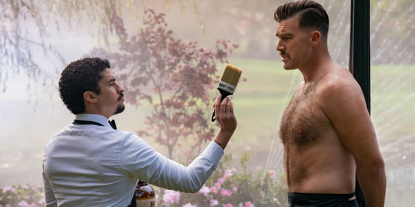 Slikts zaķis kā Oskars berzē medu uz Travisa Kelce kailās krūtīm Happy Gilmore 2.