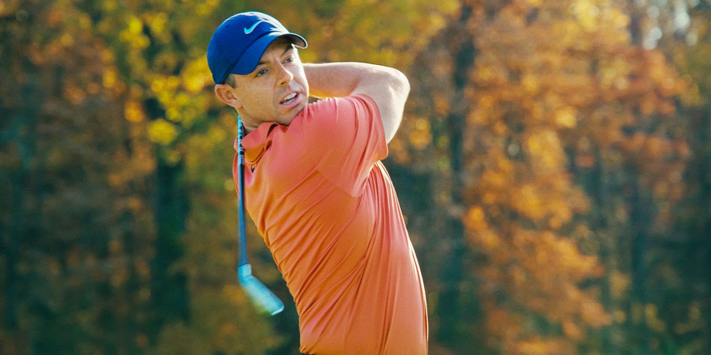 Joprojām Rory McIlroy šūpodams golfa klubu Happy Gilmore 2.