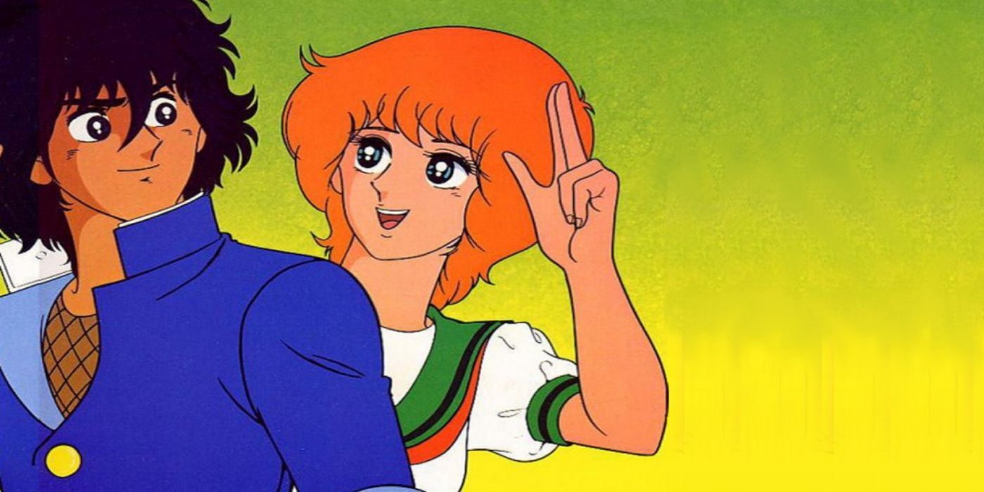 The two protagonists from Igano Kabamaru smiling at each other