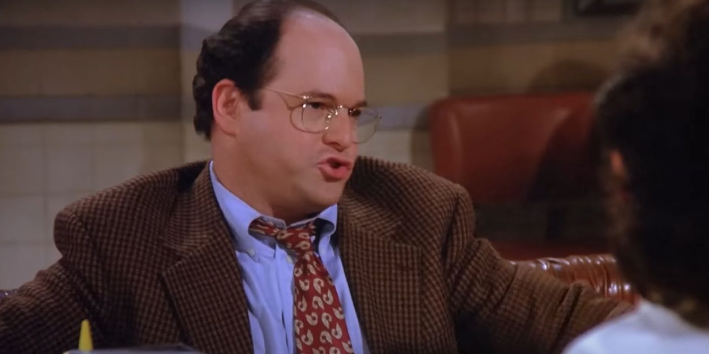 Jason Alexander, talking to someone, as George Costanza in Seinfeld Season 6, Episode 21.