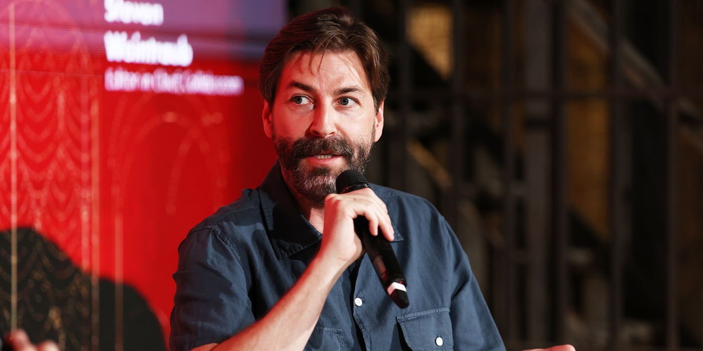 Jon Watts on stage for a storytelling masterclass panel at the 2025 Mediterrane Film Festival in Malta