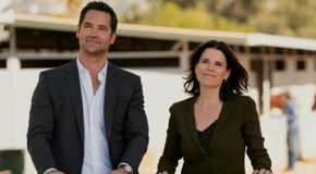 Neve Campbell and Manuel Garcia-Rulfo from The Lincoln Lawyer.