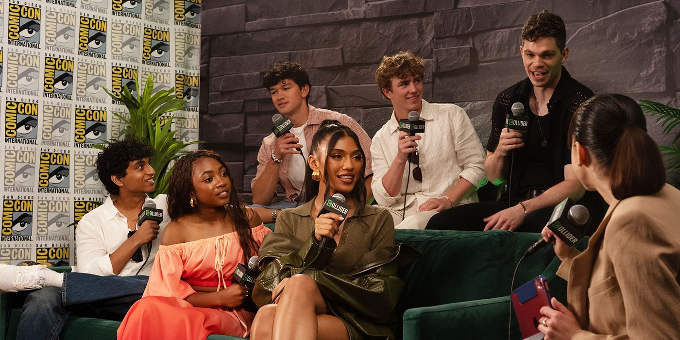 The Percy Jackson cast at SDCC 2025 for Season 2