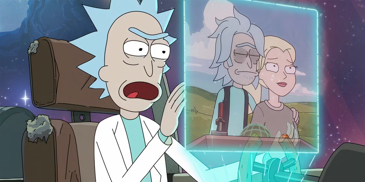 Riks izsaka atmiņu Riks un Diāna 8. sezonas finālā 'Rick and Morty'.