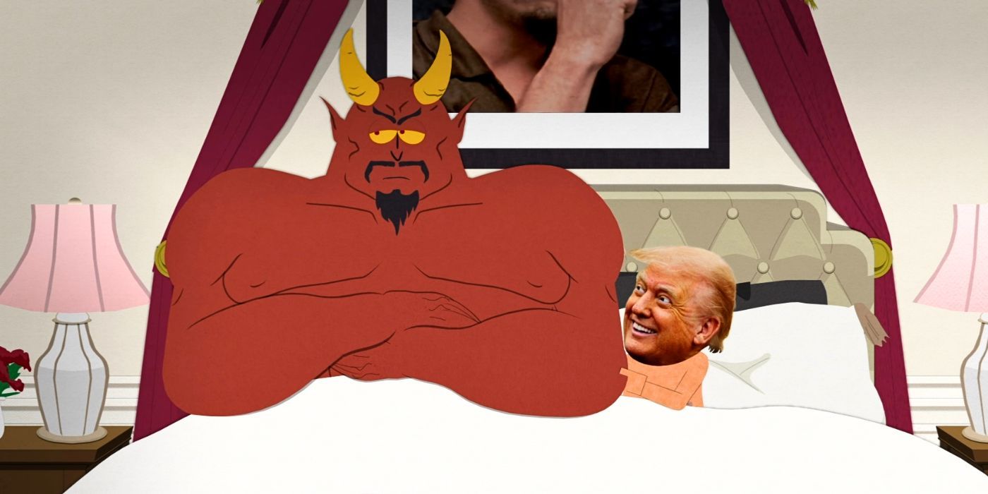 Satan and Donald Trump in the South Park episode Sermon on the 'Mount