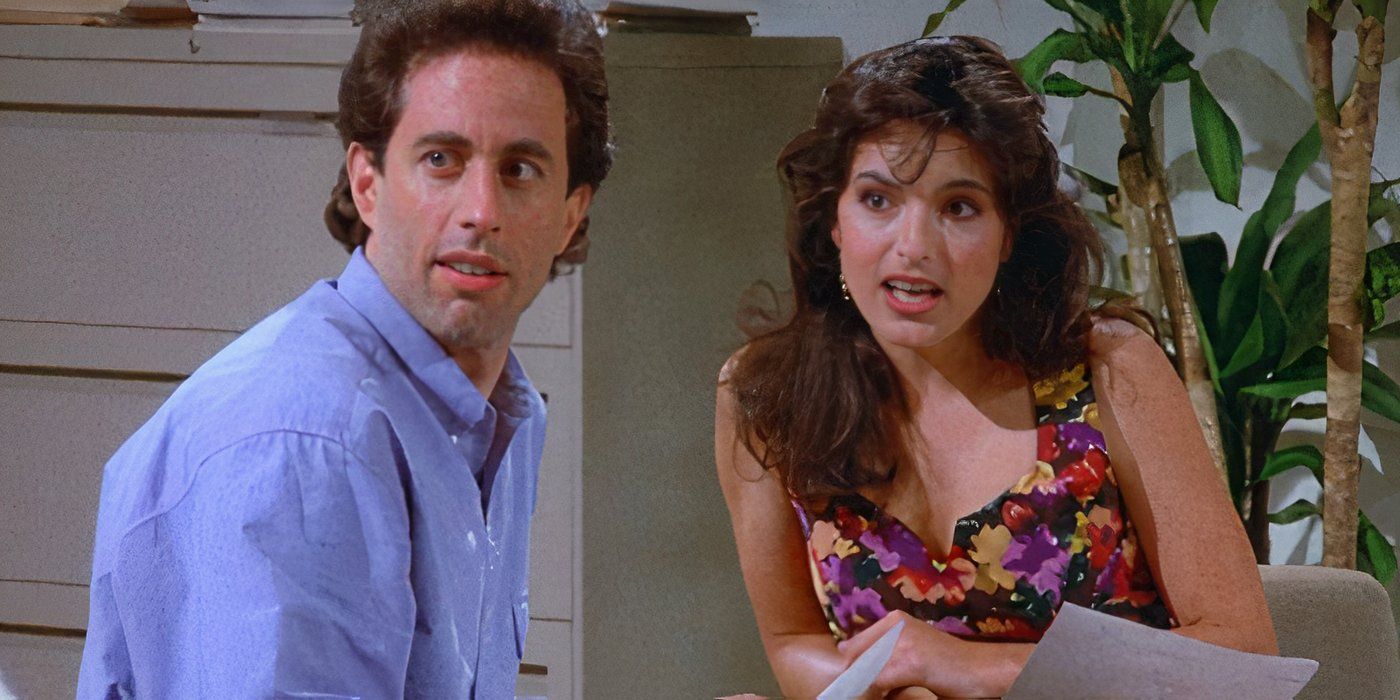 Jerry Senfield como Jerry e Mariska Hargitay como Melissa em Seinfeld.