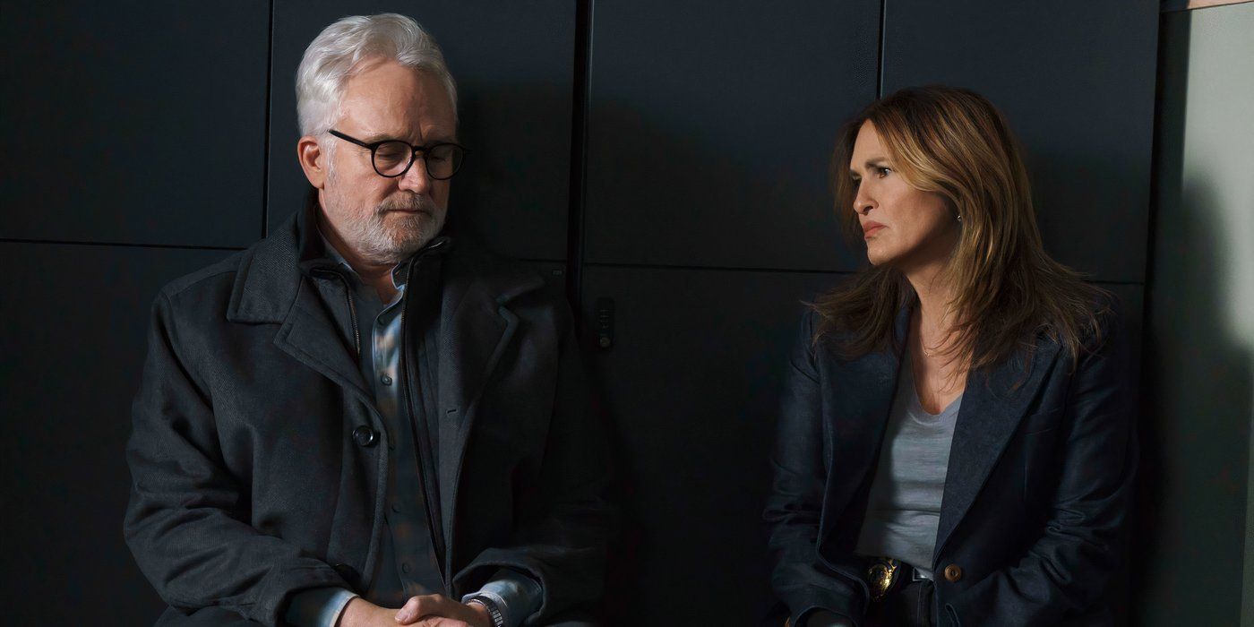 Bradley Whitford as Pence and Mariska Hargitay as Olivia in Law & Order: SVU