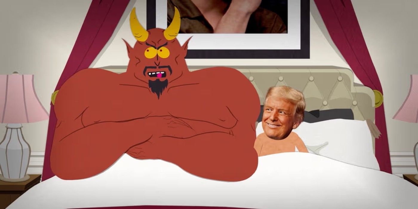 Şeytan ve Donald Trump, 'South Park' bölümünde yatakta "Dağdaki Vaaz"