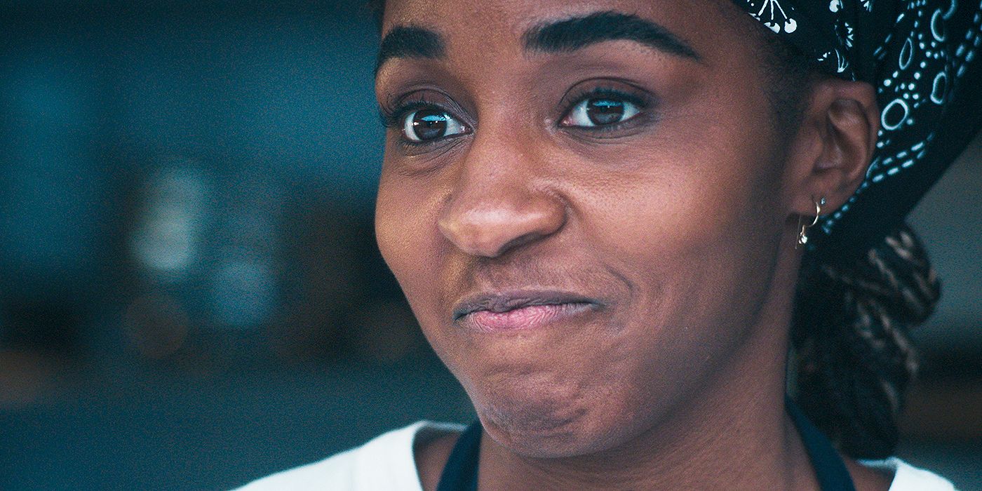 Ayo Edebiri smiling in The Bear Season 4