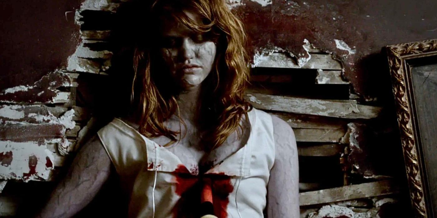 Mary Porter with a stake through her heart in The Vampire Diaries.