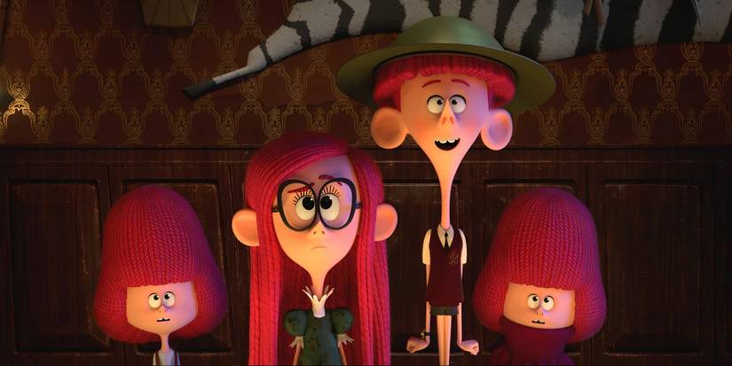 Tim, Jane, and the Barnaby twins as main characters of The Willoughbys 