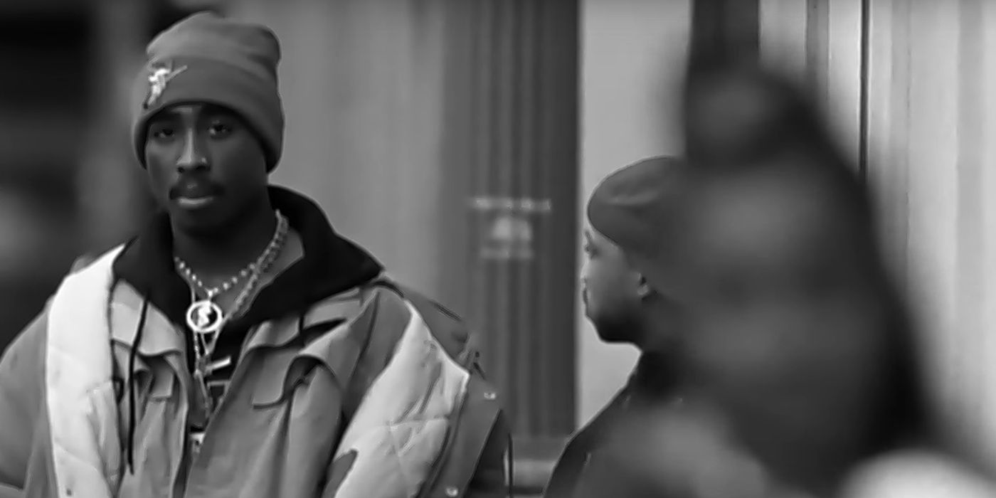 Tupac no videoclipe para "Brenda tem um bebê"