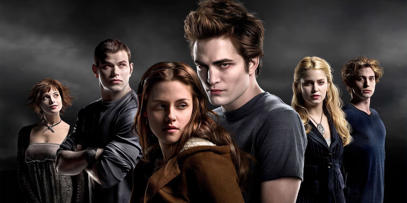 Robert Pattinson and Kristen Stewart and the cast of Twilight
