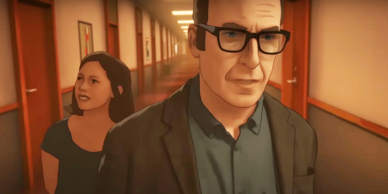 Jacob Winograd (Bob Odenkirk) guides his daughter Alma Winograd-Diaz (Rosa Salazar) in 'Undone.'