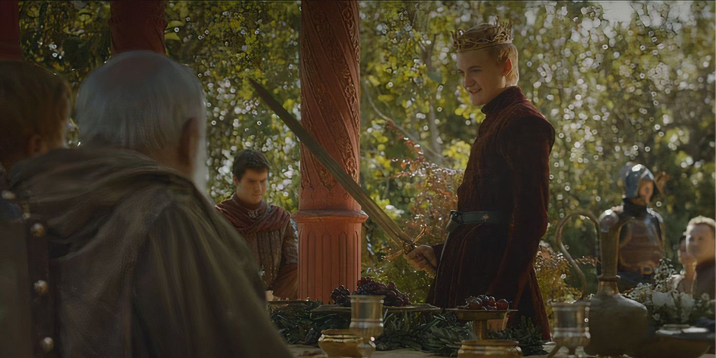 Joffrey Baratheon (Jack Gleeson) wields Widow's Wail in 'Game of Thrones'