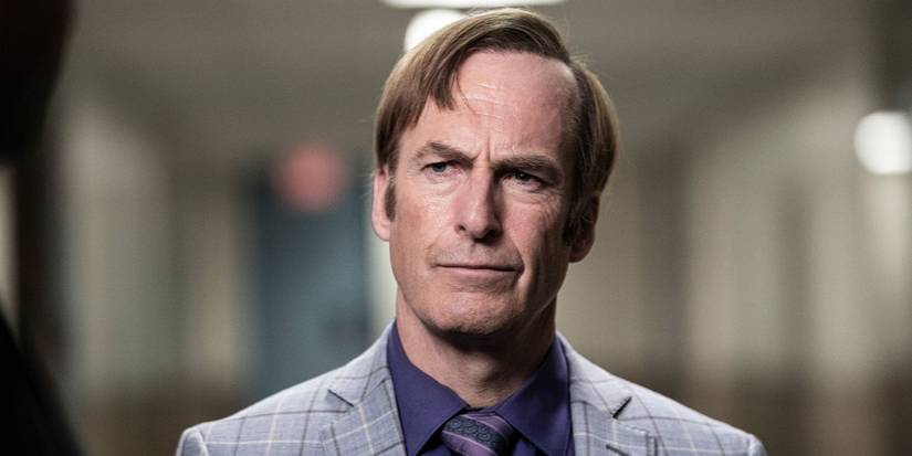 Saul frowning in a suit in 'Better Call Saul'