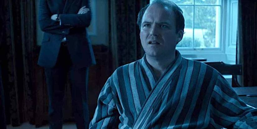 Rory Kinnear as Michael Callow looking concerned in the 'Black Mirror' episode 'The National Anthem.'