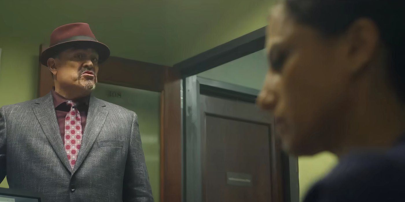 Angel Batista (David Zayas) confronting Detective Wallace (Kadia Saraf) in 'Dexter: Resurrection'