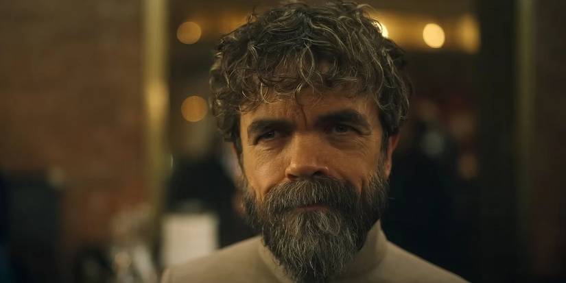Leon Prater (Peter Dinklage) smirking in 'Dexter: Resurrection'