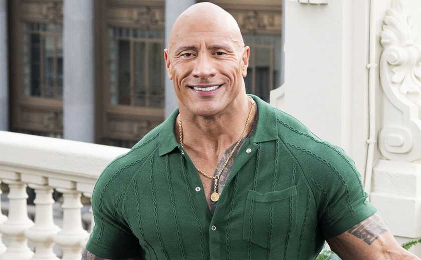 Dwayne Johnson on the red carpet for Black Adam