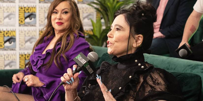 Alex Borstein and Jennifer Tilly at SDCC 2025 for Family Guy Season 24