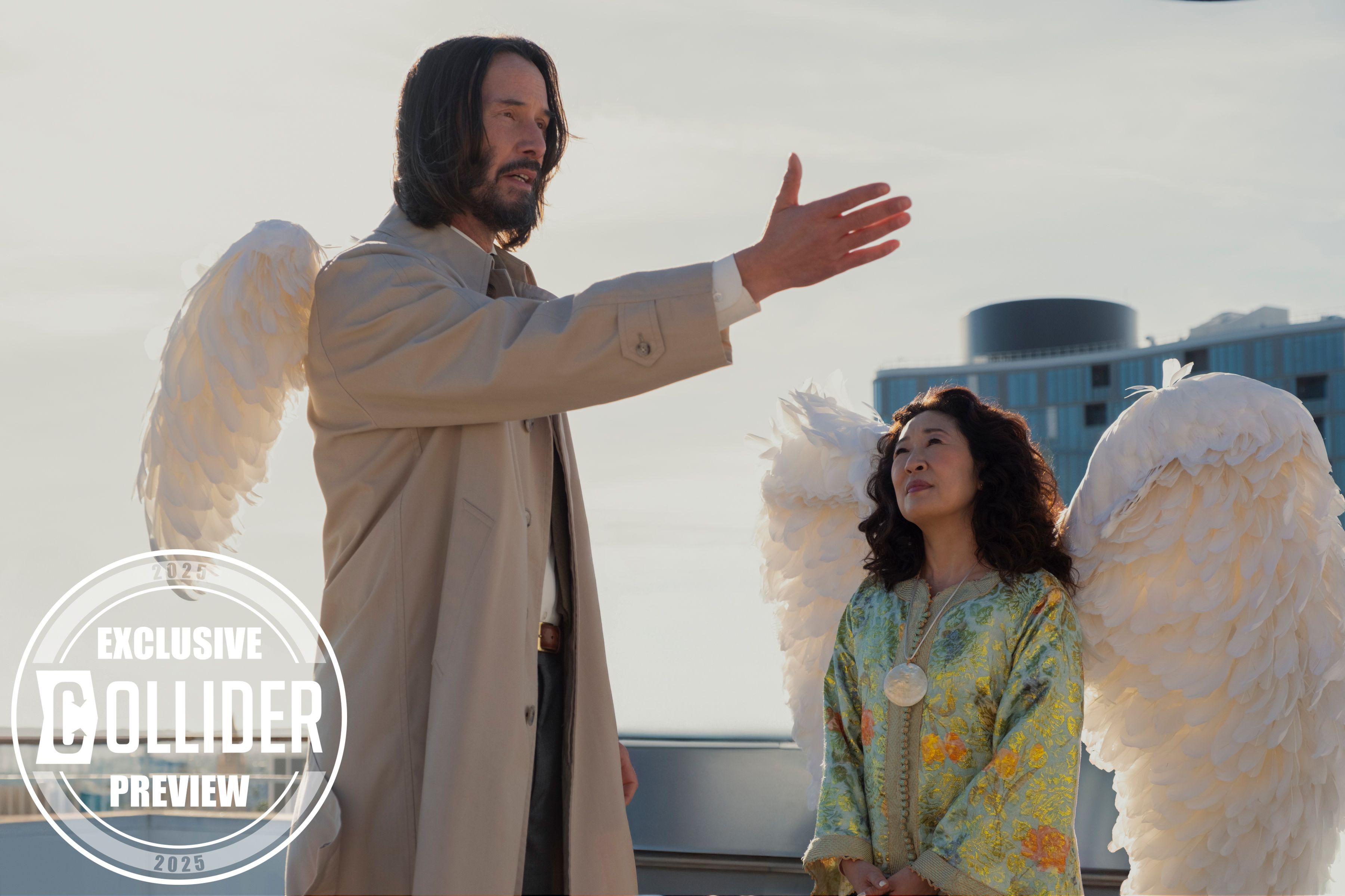 Keanu Reeves and Sandra Oh in Good Fortune