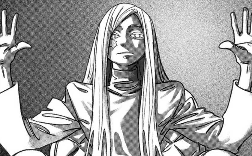 Character from Gachiakuta doing the perfect meme pose