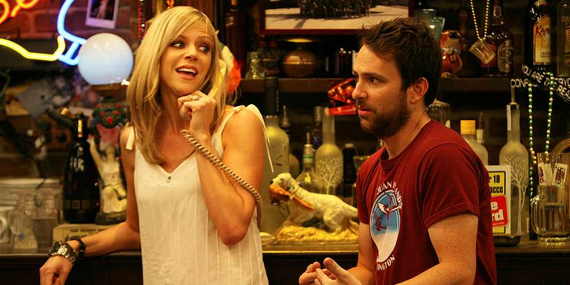 Kaitlin Olson as Deandra %22Dee%22 Reynolds and Charlie Day as Charlie Kelly in It's Always Sunny in Philadelphia
