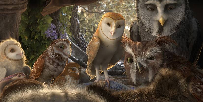 Les hiboux animés dans le film 2010 Legend of the Guardians the Owl de Ga'hoole.