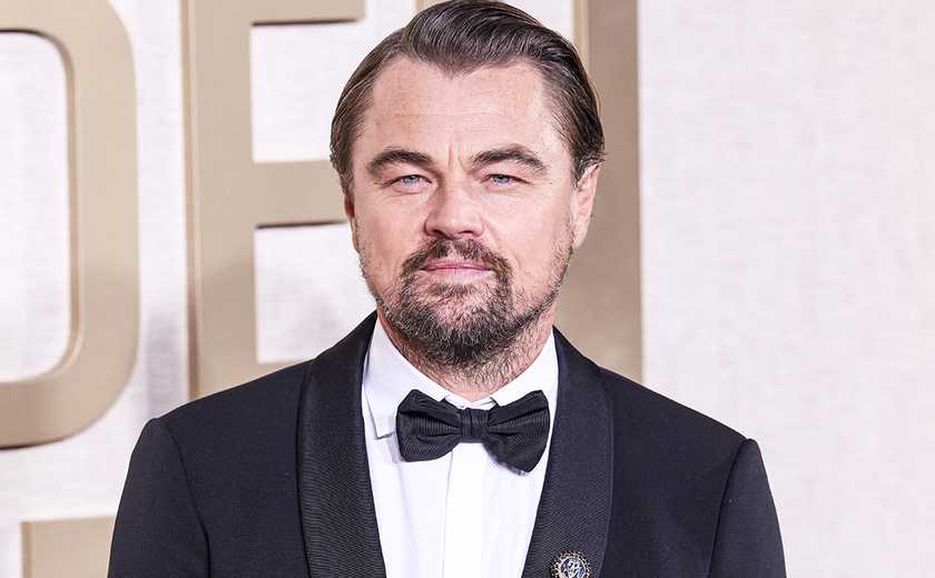 Leonardo DiCaprio on the red carpet at the Golden Globes
