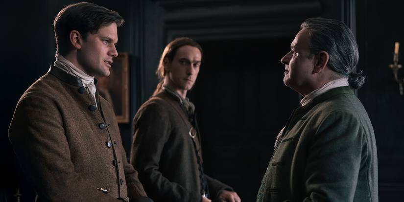 Jeremy Irvine and Brian McCardie in Outlander: Blood of My Blood Episode 4