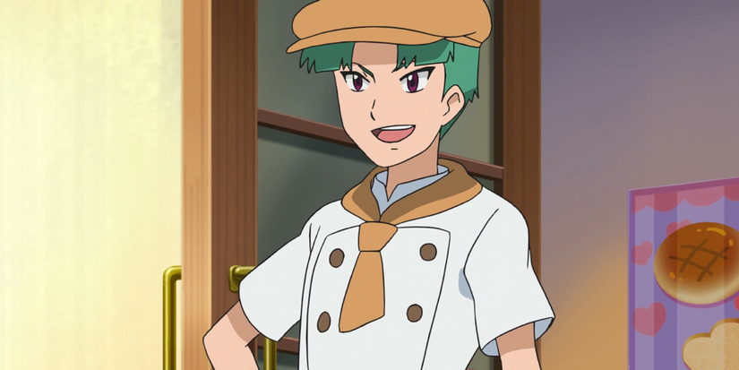 Butch working at a bakery after quitting Team Rocket
