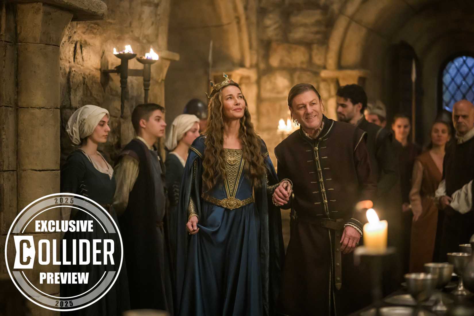 Sean Bean and Connie Nielsen in Robin-Hood TV series