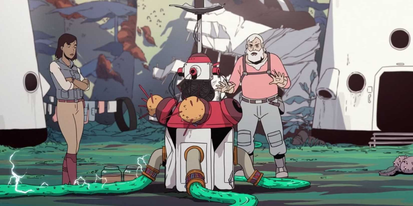 Sam and Ursula have repaired their equipment on Scavengers Reign.