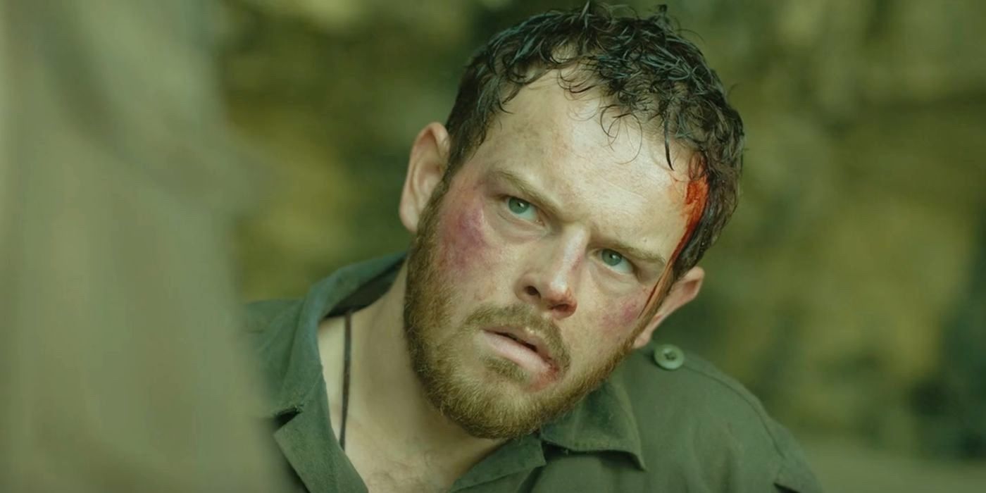 Bronson (Callum Woodhouse) is a wounded British soldier who gets stranded in a dangerous place in Monster Island. 