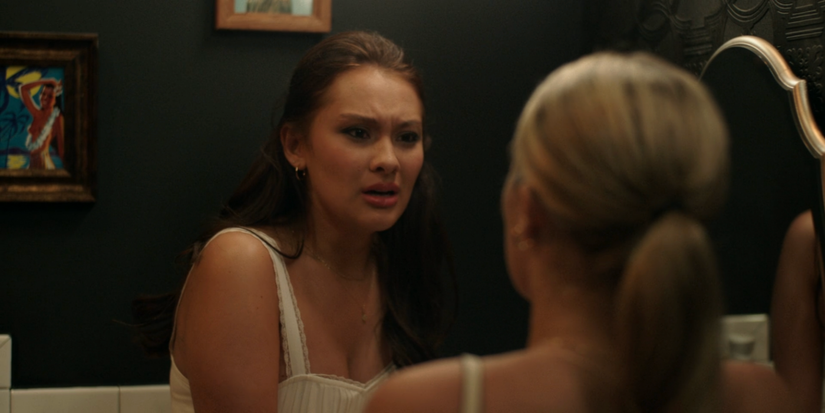 Lola Tung and Rain Spencer as Belly and Taylor in 'The Summer I Turned Pretty'