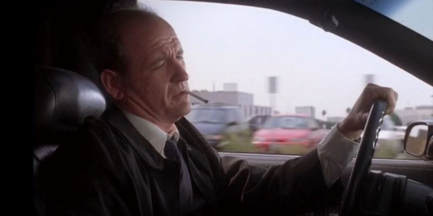 Nathaniel Fisher Sr. moments before dying in a car crash in the pilot episode of Six Feet Under (2001).