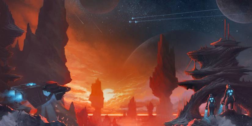 Alien world in the video game Stellaris