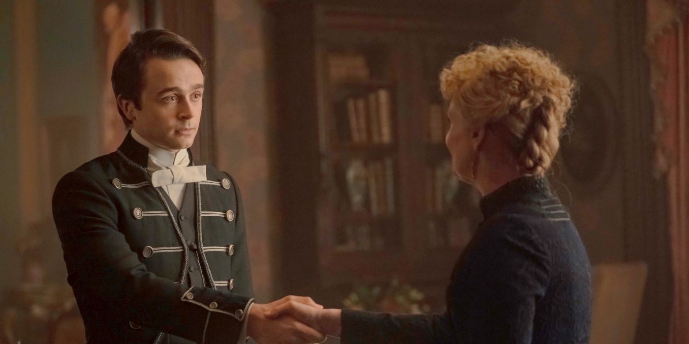 Jack and Ada shaking hands in The Gilded Age Season 3