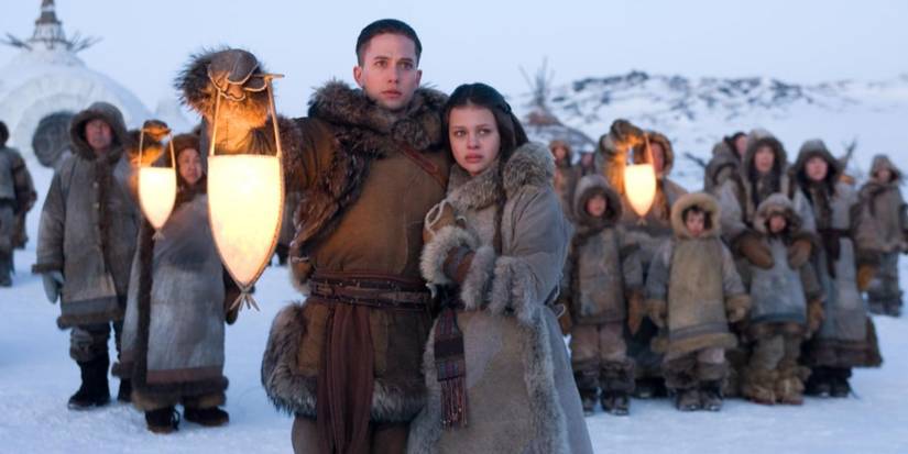 Jackson Rathbone and Nicola Peltz Beckham in The Last Airbender