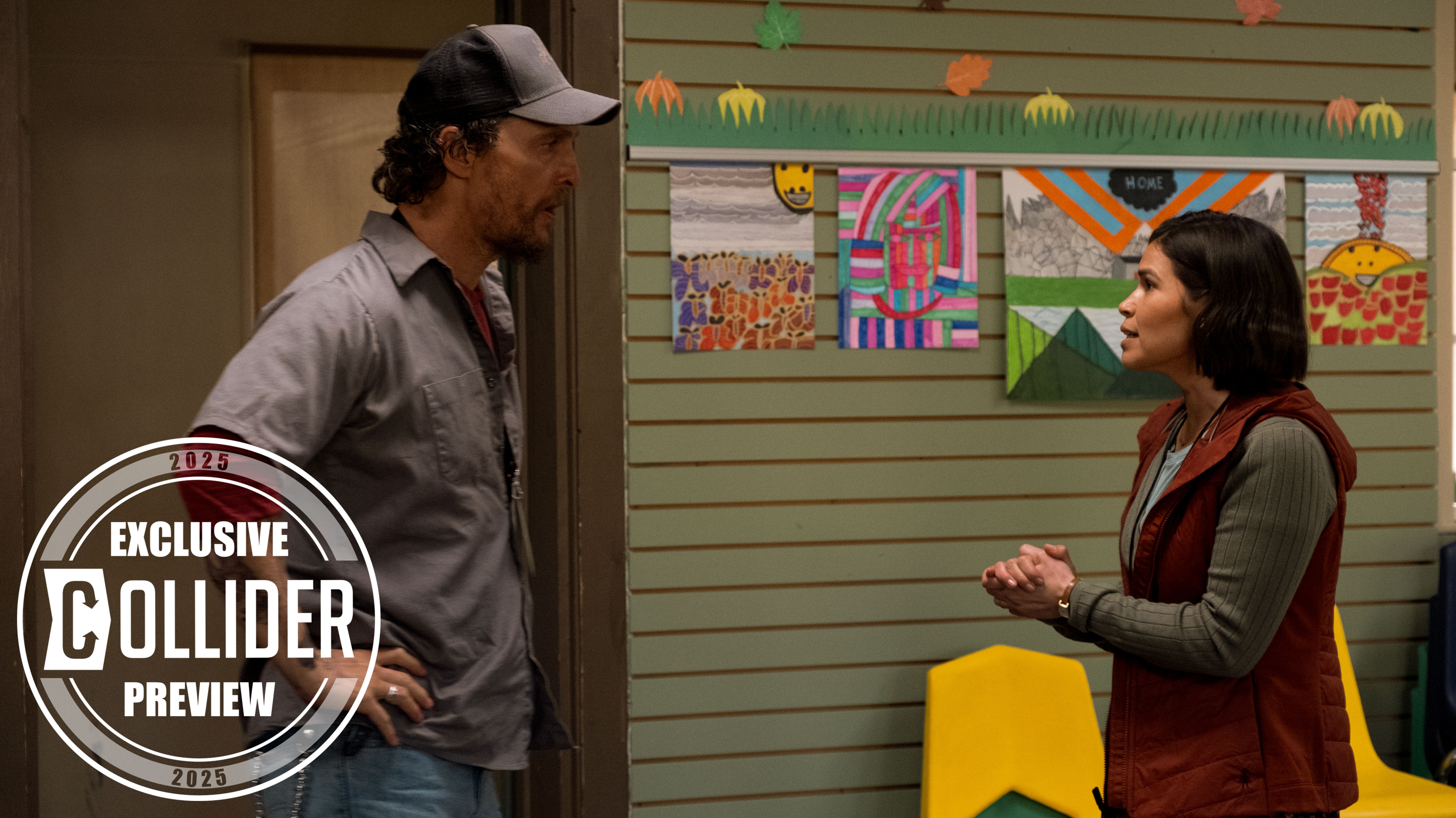 America Ferrera and Matthew McConaughey in The-Lost-Bus